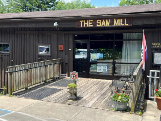 The Saw Mill Center for the Arts entrance photo by author, Denise Quinn. 